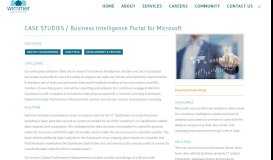 
							         Case Study - Business Intelligence Portal for Microsoft - Wimmer ...								  
							    