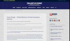 
							         Case Study - Chloe Banner, former business learner - The JCB ...								  
							    