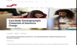 
							         Case Study: Developing Agile Champions of Salesforce Change ...								  
							    