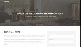 
							         Case Study - Electrolux Grand Cuisine - QBank DAM								  
							    