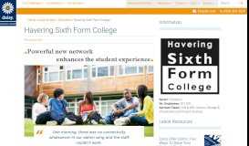 
							         Case Study - Havering Sixth Form College - Daisy Group								  
							    