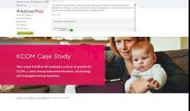 
							         Case Study KCOM | AdviserPlus								  
							    