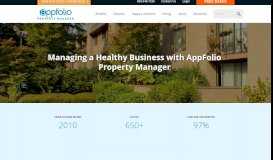 
							         Case Study - Managing a Healthy Business with AppFolio Property ...								  
							    