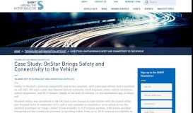 
							         Case Study: OnStar Brings Safety and Connectivity to the Vehicle ...								  
							    