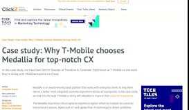 
							         Case study: Why T-Mobile chooses Medallia for top-notch CX ...								  
							    