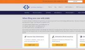 
							         Case Submission Portal | JAMS Mediation, Arbitration, ADR Services								  
							    