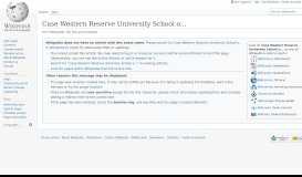 
							         Case Western Reserve University School of Medicine - Wikipedia								  
							    