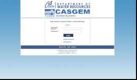 
							         CASGEM Online Submittal System								  
							    