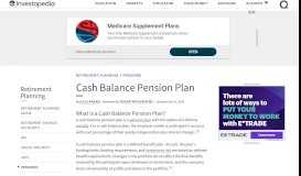 
							         Cash Balance Pension Plan Definition - Investopedia								  
							    