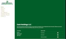 
							         Cash Holdings | Boone NC, Appalachian State, Appstate, Watauga ...								  
							    