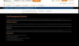 
							         Cash Management Services | Cash Management Online - ICICI Bank								  
							    