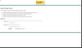 
							         Cash-X eSign Login - Cash Interchange								  
							    