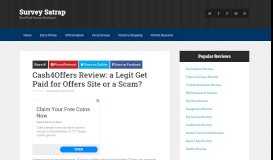 
							         Cash4Offers Review: a Legit Get Paid for Offers Site or a Scam?								  
							    