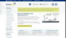 
							         Cashback - Primusportal.de - Geld zurück bei jedem Einkauf								  
							    