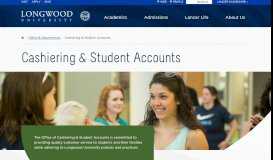 
							         Cashiering & Student Accounts - Longwood University								  
							    