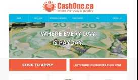 
							         CashOne.ca - Online payday loans and cash advances ...								  
							    