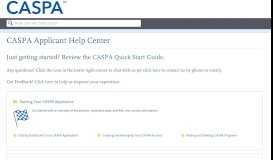 
							         CASPA Applicant Help Center - Liaison								  
							    