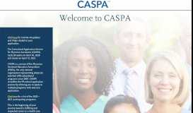
							         CASPA | Applicant Login Page								  
							    