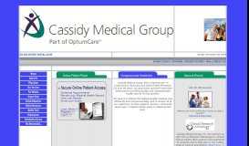 
							         Cassidy Medical Group, Inc.								  
							    
