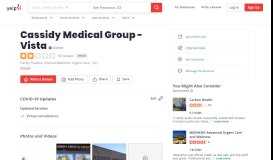 
							         Cassidy Medical Group - Vista - 18 Reviews - Family Practice - 145 ...								  
							    