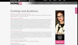 
							         Castings and Auditions - Nine9 - Nine9								  
							    