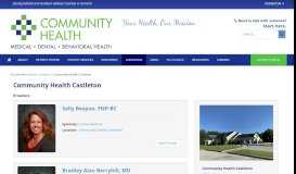 
							         Castleton Family Health Center - Community Health Centers of the ...								  
							    