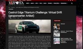 
							         Castrol Edge Titanium Challenge: Virtual Drift (gesponserter Artikel ...								  
							    