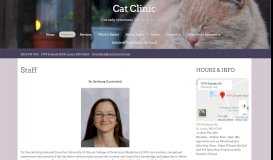 
							         Cat Clinic-Cat only veterinary care in St. Louis, MO-Staff								  
							    