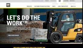 
							         Cat Lift Trucks - Mitsubishi Caterpillar Forklift America Inc.								  
							    