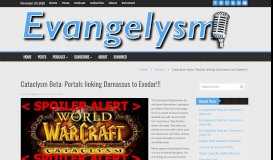 
							         Cataclysm Beta: Portals linking Darnassus to Exodar!!! – Evangelysm								  
							    