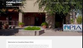 
							         Catalina Chest Clinic – A Division of Pulmonary Institute of Arizona								  
							    