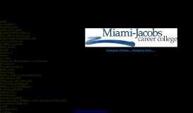 
							         Catalog - Miami-Jacobs Career College								  
							    