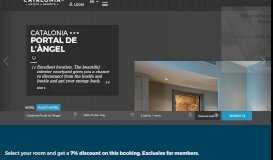 
							         Catalonia Portal de l'Angel - OFFICIAL WEBSITE - Catalonia Hotels ...								  
							    