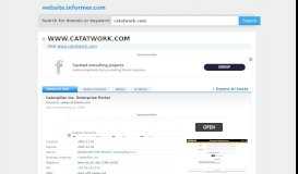 
							         catatwork.com at WI. Caterpillar Inc. Enterprise Portal								  
							    