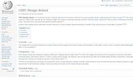
							         CATC Design School - Wikipedia								  
							    
