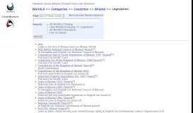 
							         Categories - Countries - Bhutan - Legislation - WorldLII								  
							    