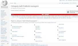 
							         Category:AaB Fodbold managers - Wikipedia								  
							    