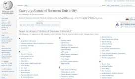 
							         Category:Alumni of Swansea University - Wikipedia								  
							    