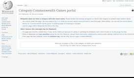 
							         Category:Commonwealth Games portal - Wikipedia								  
							    