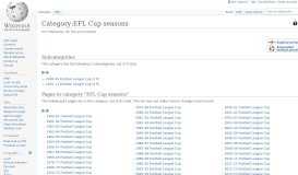 
							         Category:EFL Cup seasons - Wikipedia								  
							    