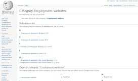 
							         Category:Employment websites - Wikipedia								  
							    