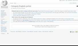 
							         Category:English portal - Wikipedia								  
							    