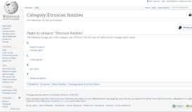 
							         Category:Etruscan families - Wikipedia								  
							    