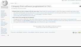 
							         Category:Free software programmed in C++ - Wikipedia								  
							    