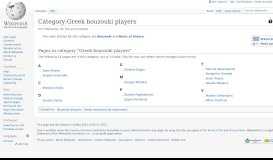 
							         Category:Greek bouzouki players - Wikipedia								  
							    