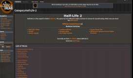 
							         Category:Half-Life 2 - SourceRuns Wiki								  
							    