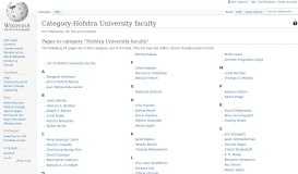 
							         Category:Hofstra University faculty - Wikipedia								  
							    