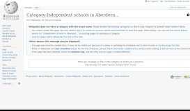 
							         Category:Independent schools in Aberdeen - Wikipedia								  
							    