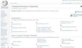 
							         Category:Inorganic chemistry - Wikipedia								  
							    