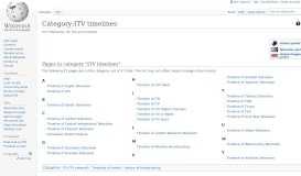 
							         Category:ITV timelines - Wikipedia								  
							    